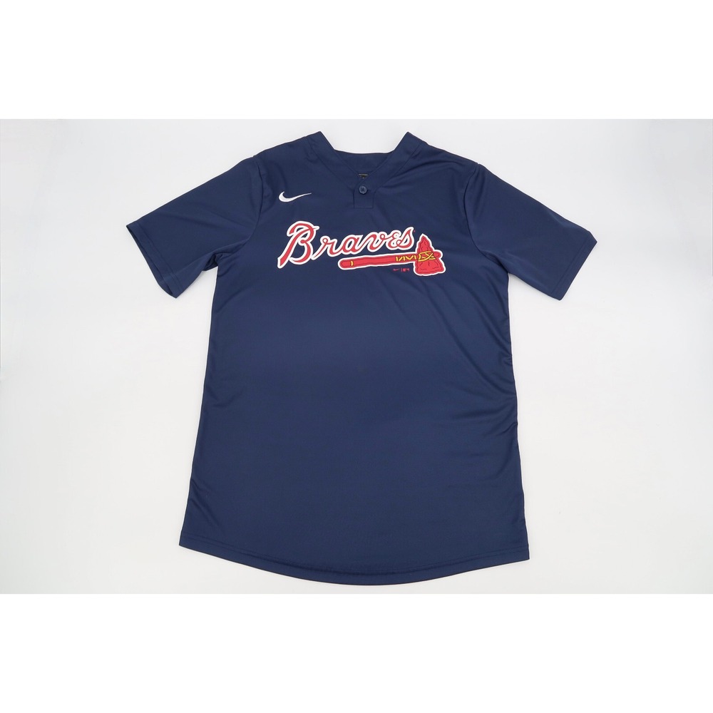Atlanta Braves Nike Men's Small Navy One Button Baseball MLB Jersey N383